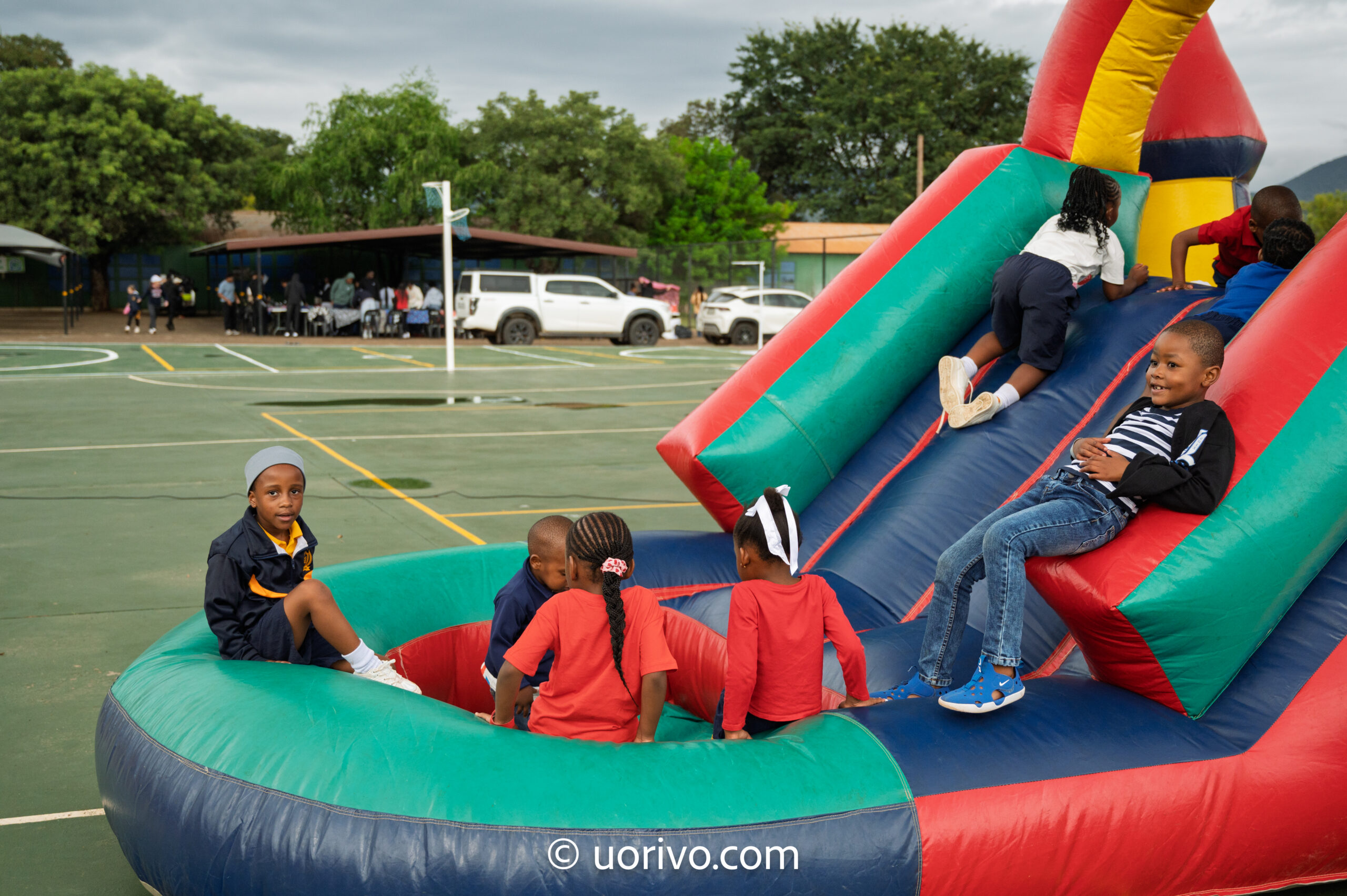 Preschool children at play in the Mokopane campus garden